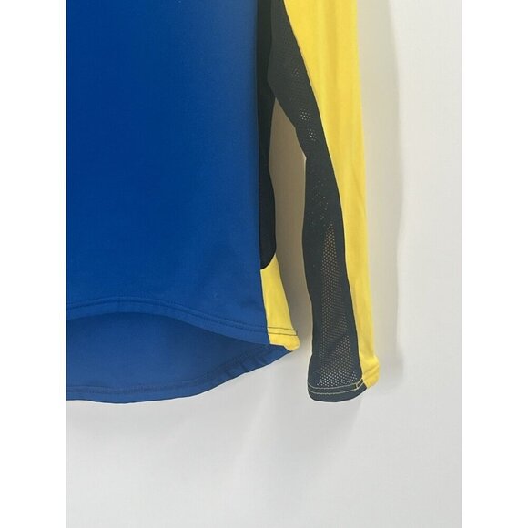 Vtg Peal Izumi Technical Wear Vented Quarter Zip Cycling Shirt Blue Mens L - Picture 3 of 7